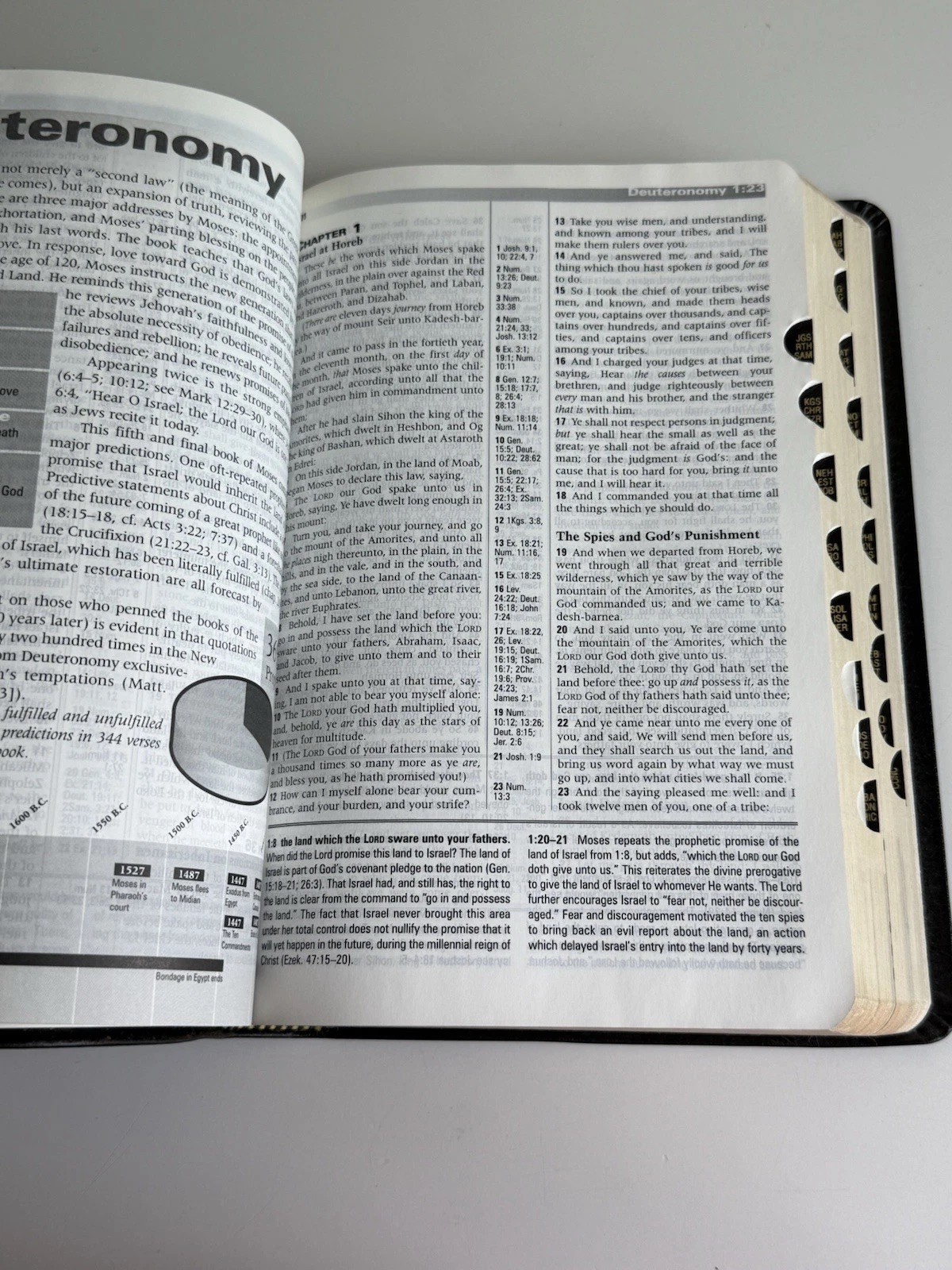 Tim Lahaye Prophecy Study Bible KJ Genuine Black Leather Red Letter Edition