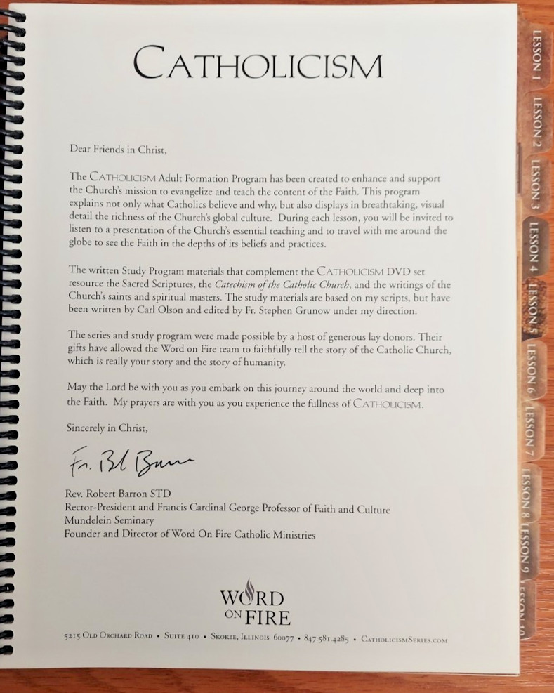 Word on Fire Catholicism Study Guide & Workbook Second Edition by Carl E. Olson