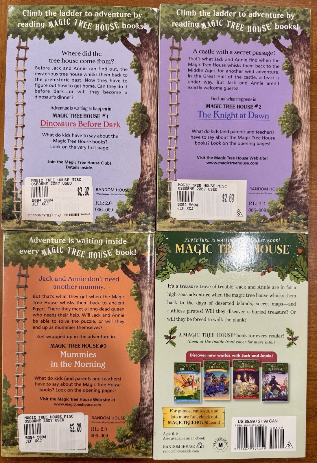 Mary Pope Osborne 12 Chapter Book Lot: Magic Tree House