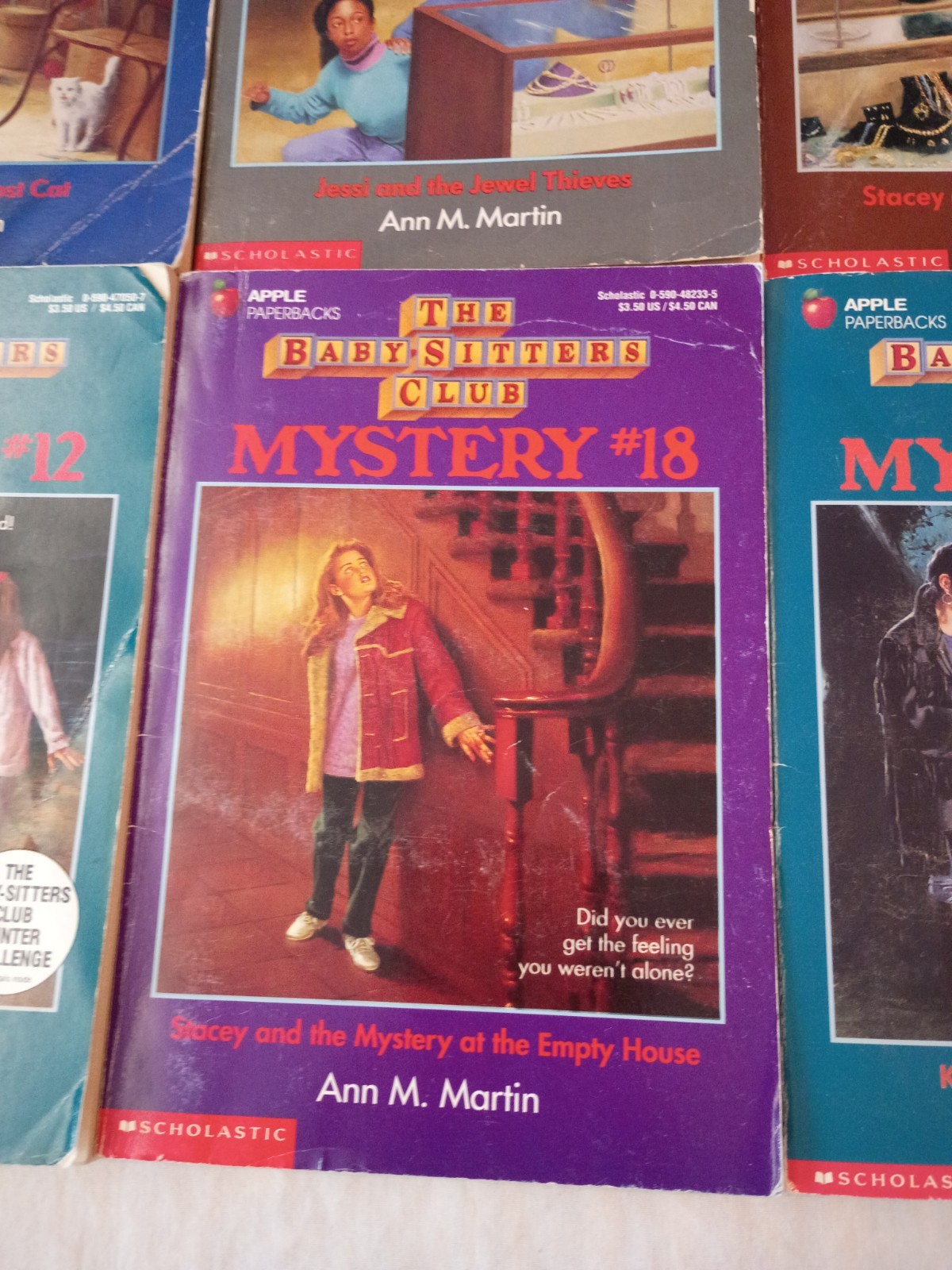 Vintage 1990s The Baby-Sitters Club Mystery Books Lot of 6 Paperbacks