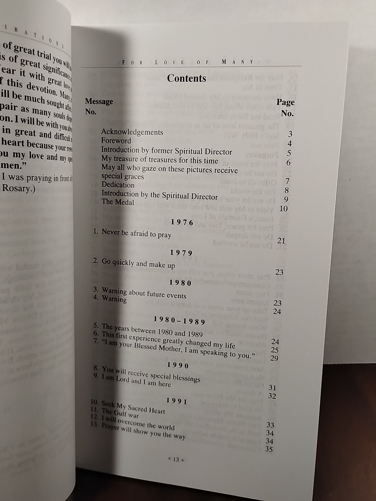 Divine Inspirations from Jesus & Mary : Vols. I & II – 1st Edition PBs w/ Medal