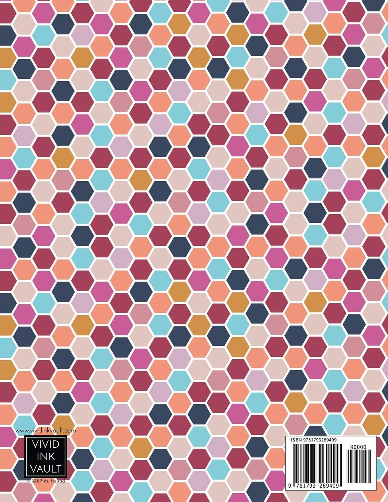 Hexagon Paper Notebook: 1/4 inch (0.25 in) Hex Graph Paper, 8.5″ x 11″, 50 sh…