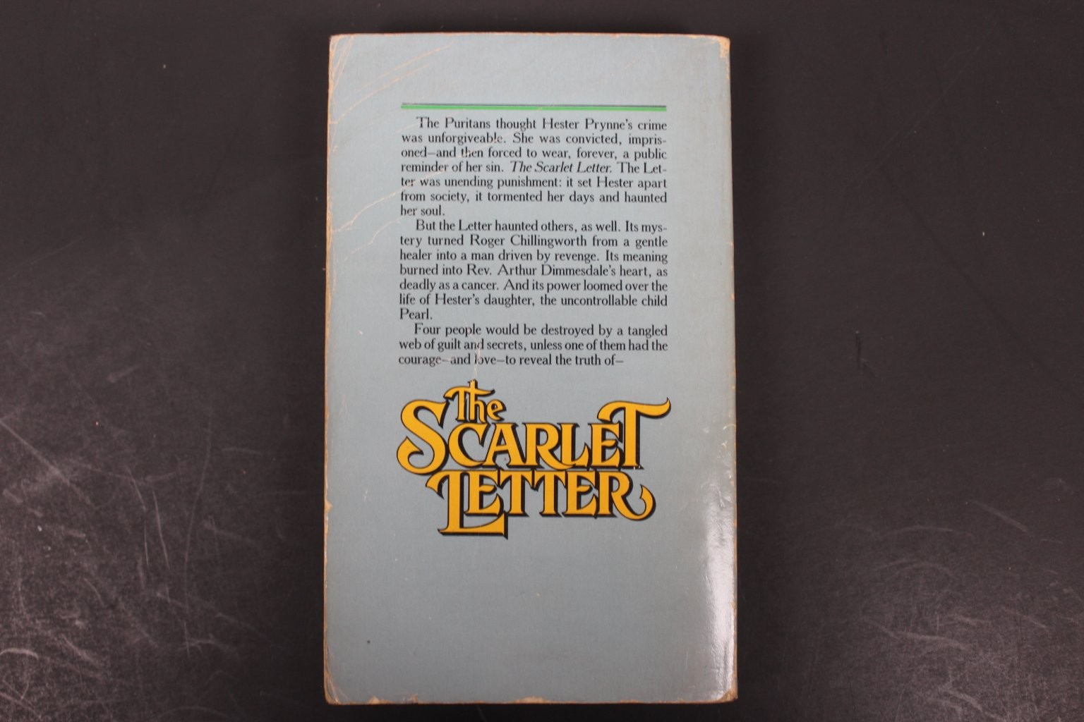 The Scarlet Letter Nathaniel Hawthorne 1987 Edition Classic American Lit Adde PB