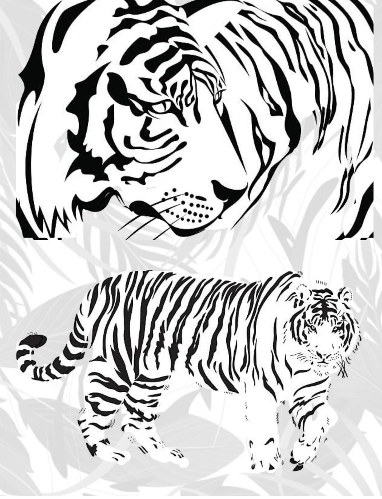 Coloring Book save the Tigers 108 Pages 8.5 x 11 for All Ages Best Tigers book