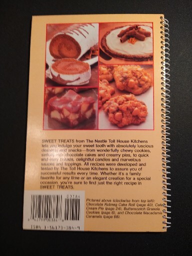 Sweet Treats Nestle Toll House Recipes Cookbook 96 Pages 1987