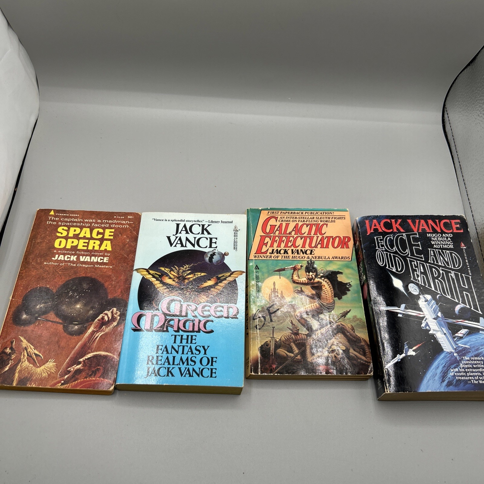 Jack Vance Sci-Fi/Fantasy Lot 4 Vintage Paperbacks – Space Opera Green Magic