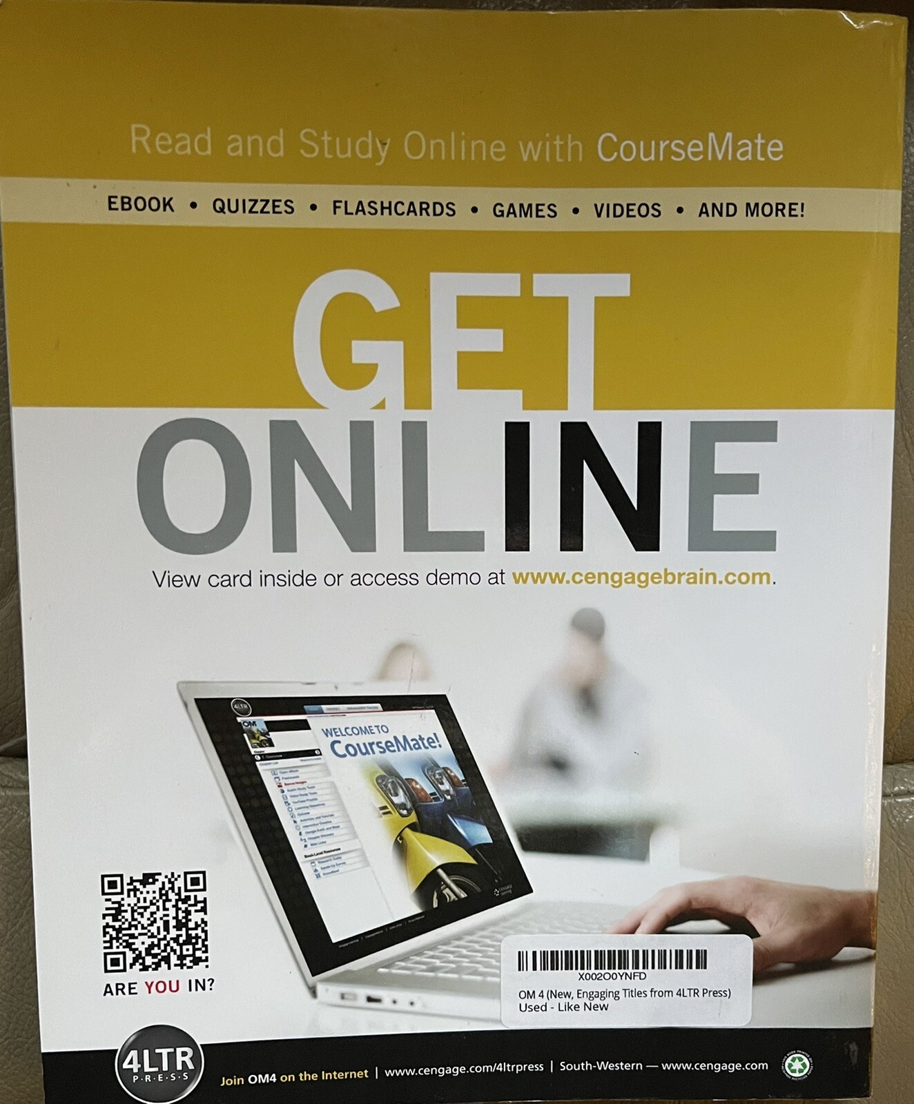 OM4 (with CourseMate Printed Access & Review Card) Student Ed/Collier/Evans-GOOD