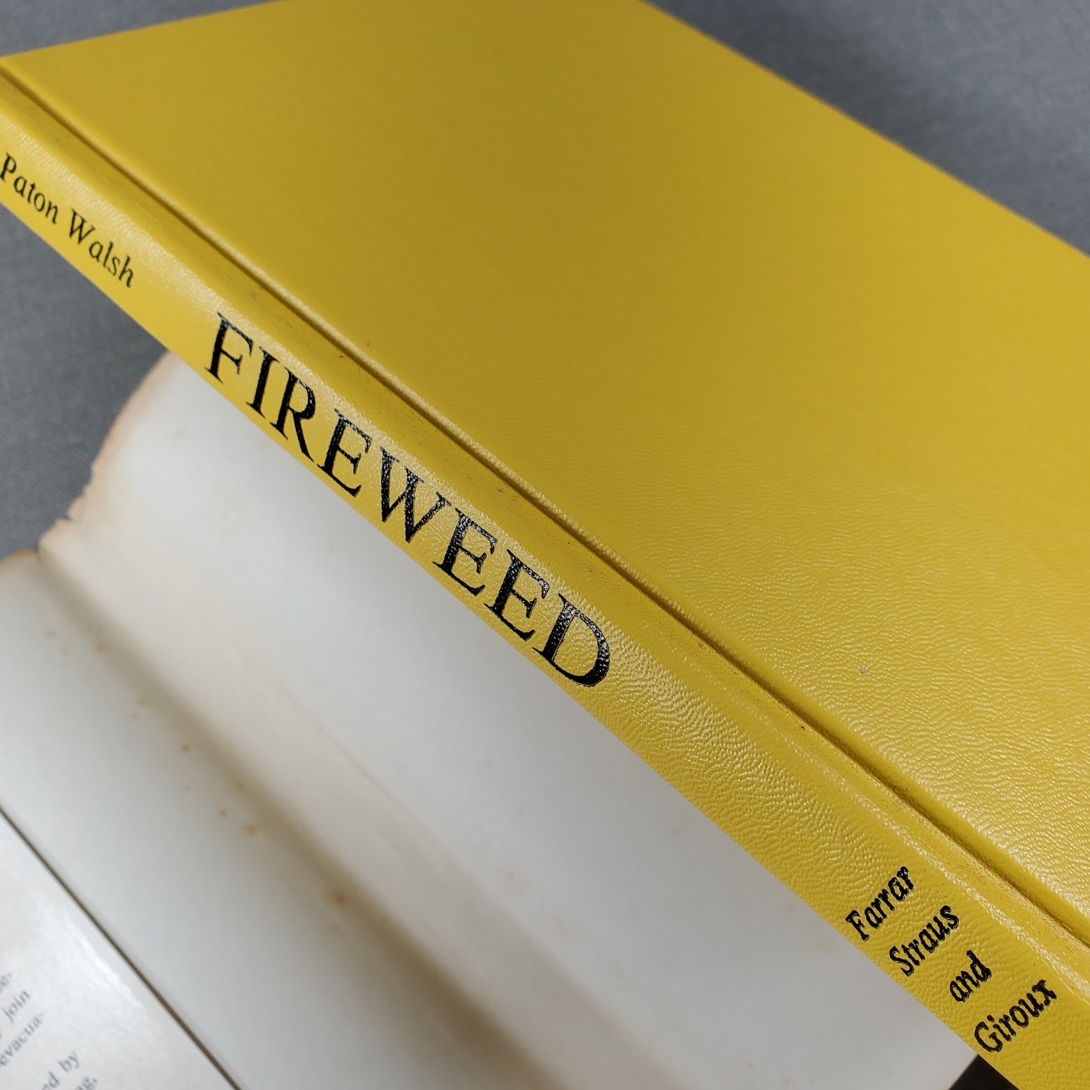 Fireweed Jill Paton Walsh 1969 Book Club Edition Historical Fiction Farrar