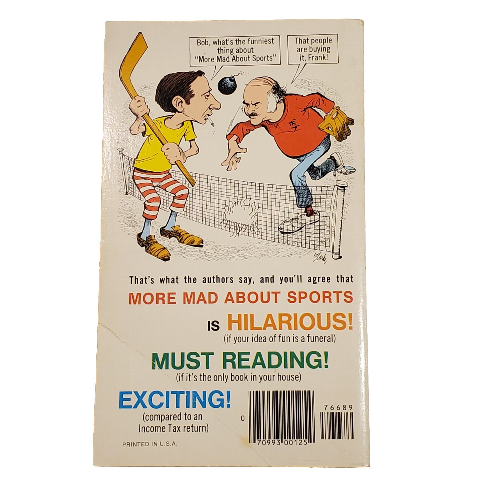 More MAD About Sports Paperback Book By Frank Jacobs 1977 Warner Books