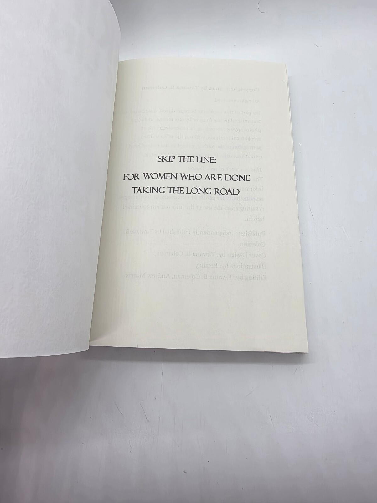 Skip the Line Book – Nonfiction, 177 pages