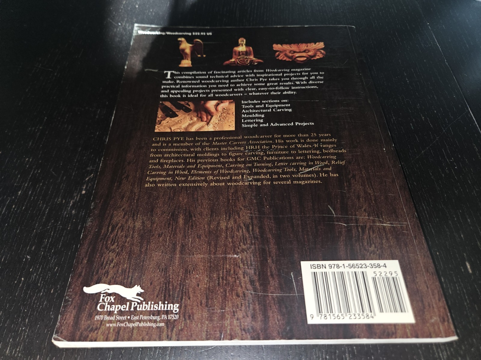 Wood Carving : Projects and Techniques by Chris Pye (2008, Trade Paperback)