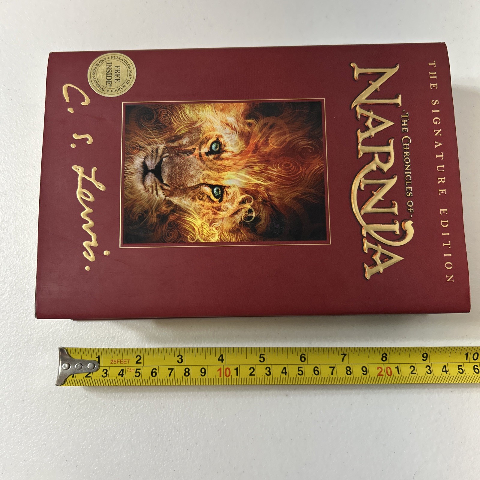 The Chronicles of Narnia Hardcover C.S. Lewis Signature Edition Book With Map