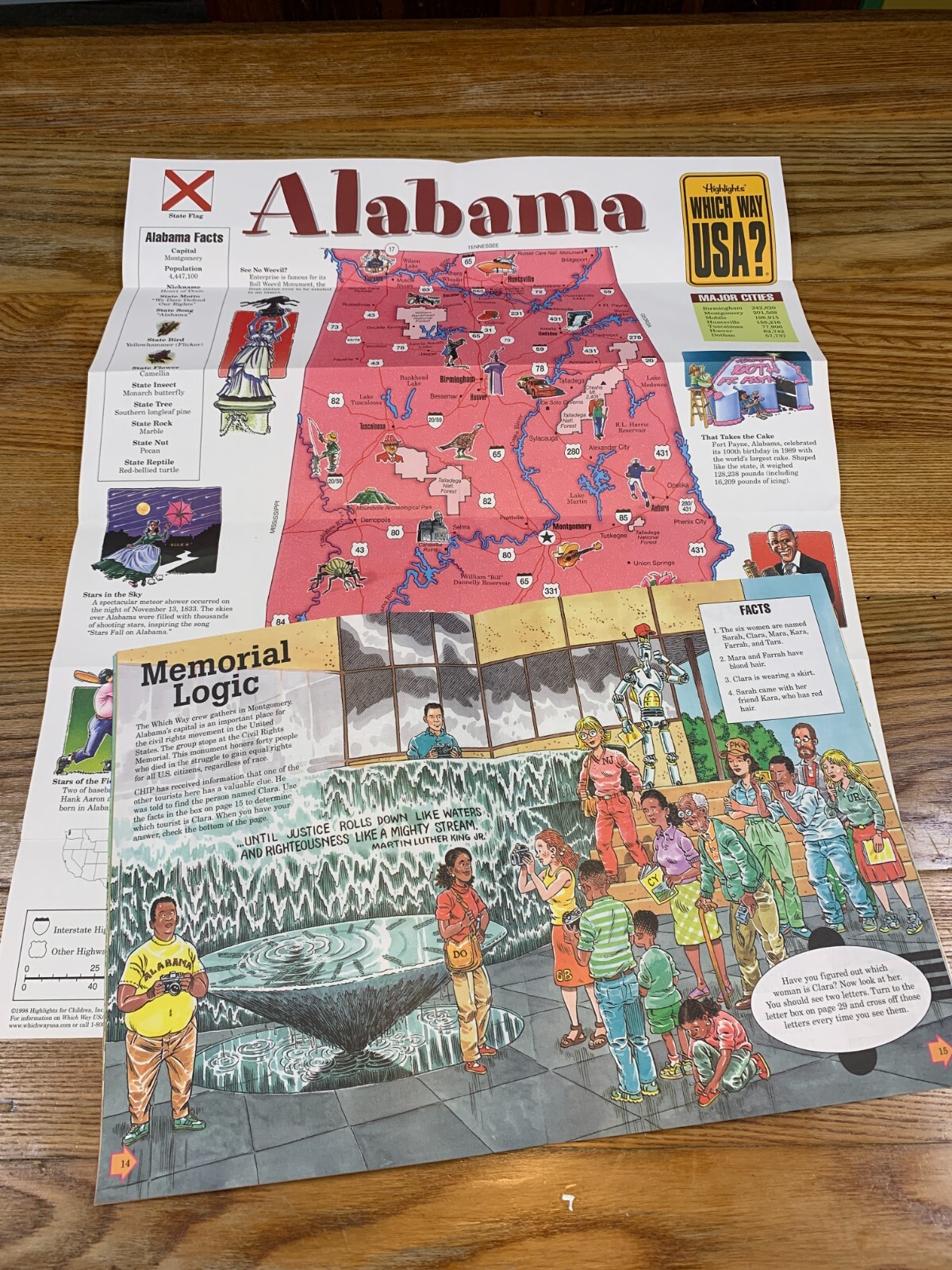 Highlights WHICH WAY USA Books & Maps Louisiana Missouri Alabama Mississippi