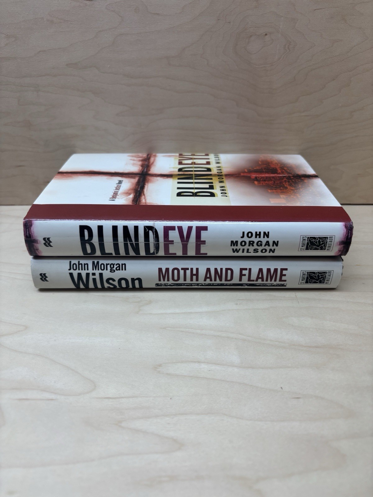 Blind Eye & Moth And Flame-A Benjamin Justice Novel By John Morgan Wilson HC