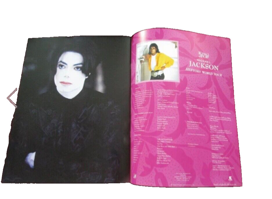 New Michael Jackson Official HIStory Tour Book Program No Promo 1996 Mint