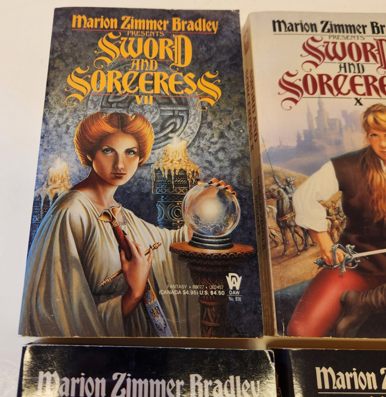 Lot of 4 Marion Zimmer Bradley Sword and Sorceress PB 1st Prints VII X XII XV