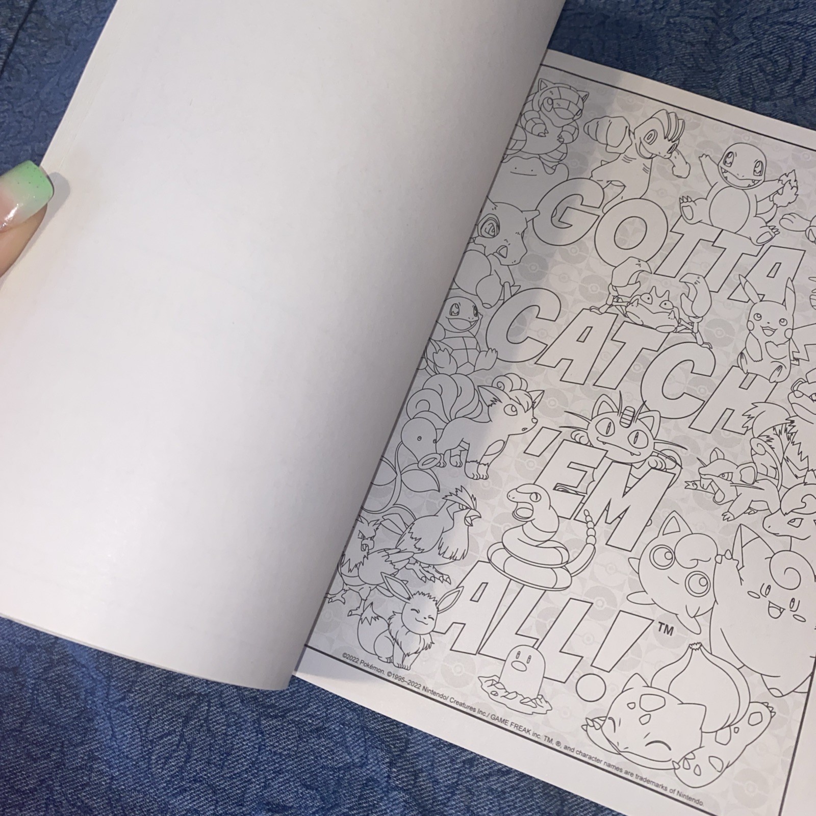 Pokemon 39/40 Pages Intact Advanced Coloring Book💥 Paperback Tear & Share