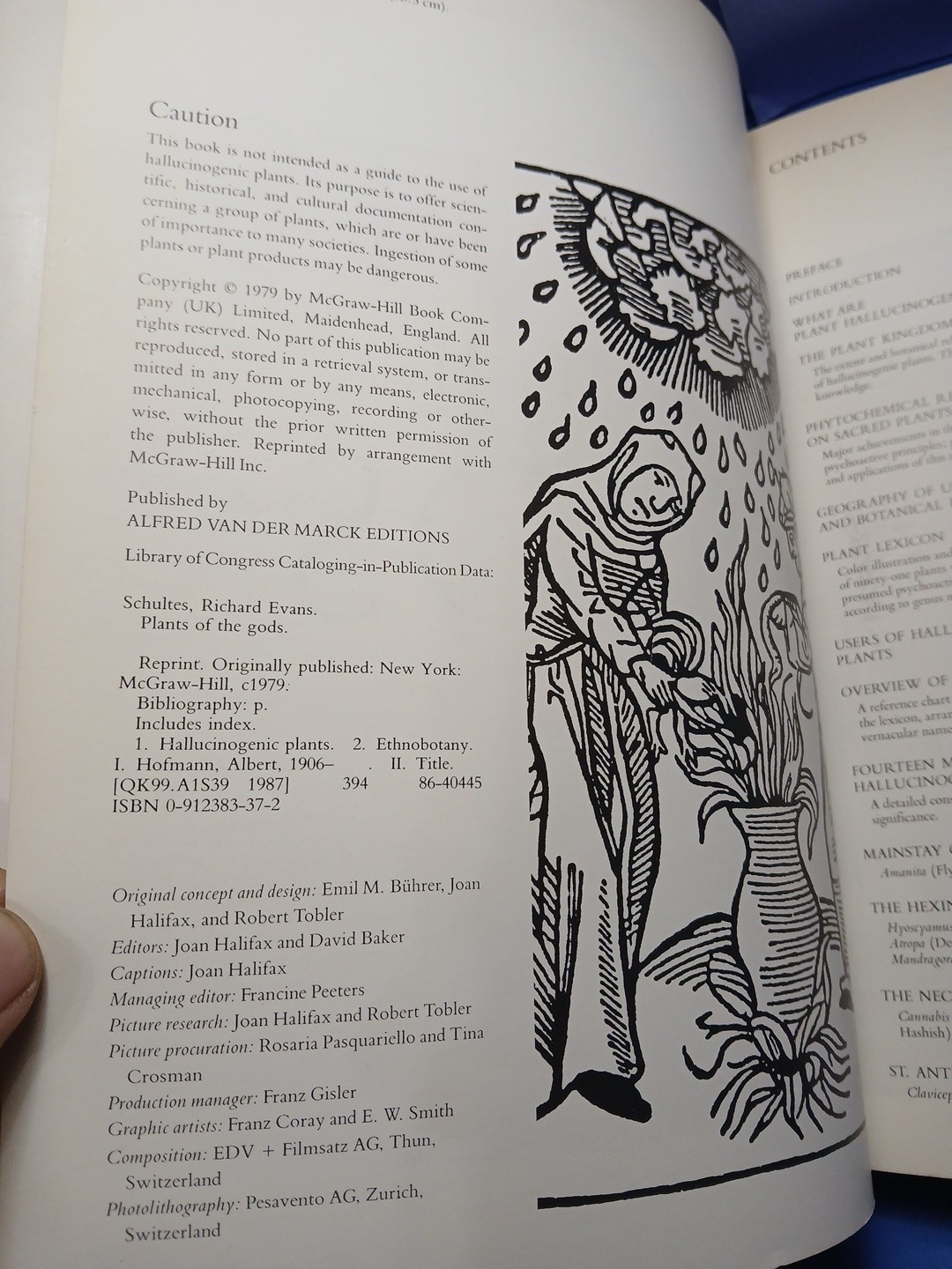 Plants of the Gods Origins of Hallucinogenic Use Schultes Evans Hoffman 1979