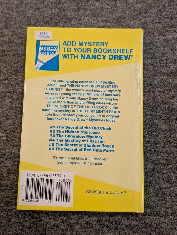Nancy Drew Starter Set Books 1-6 Hardcover Box Set Carolyn Keene Grosset Dunlap