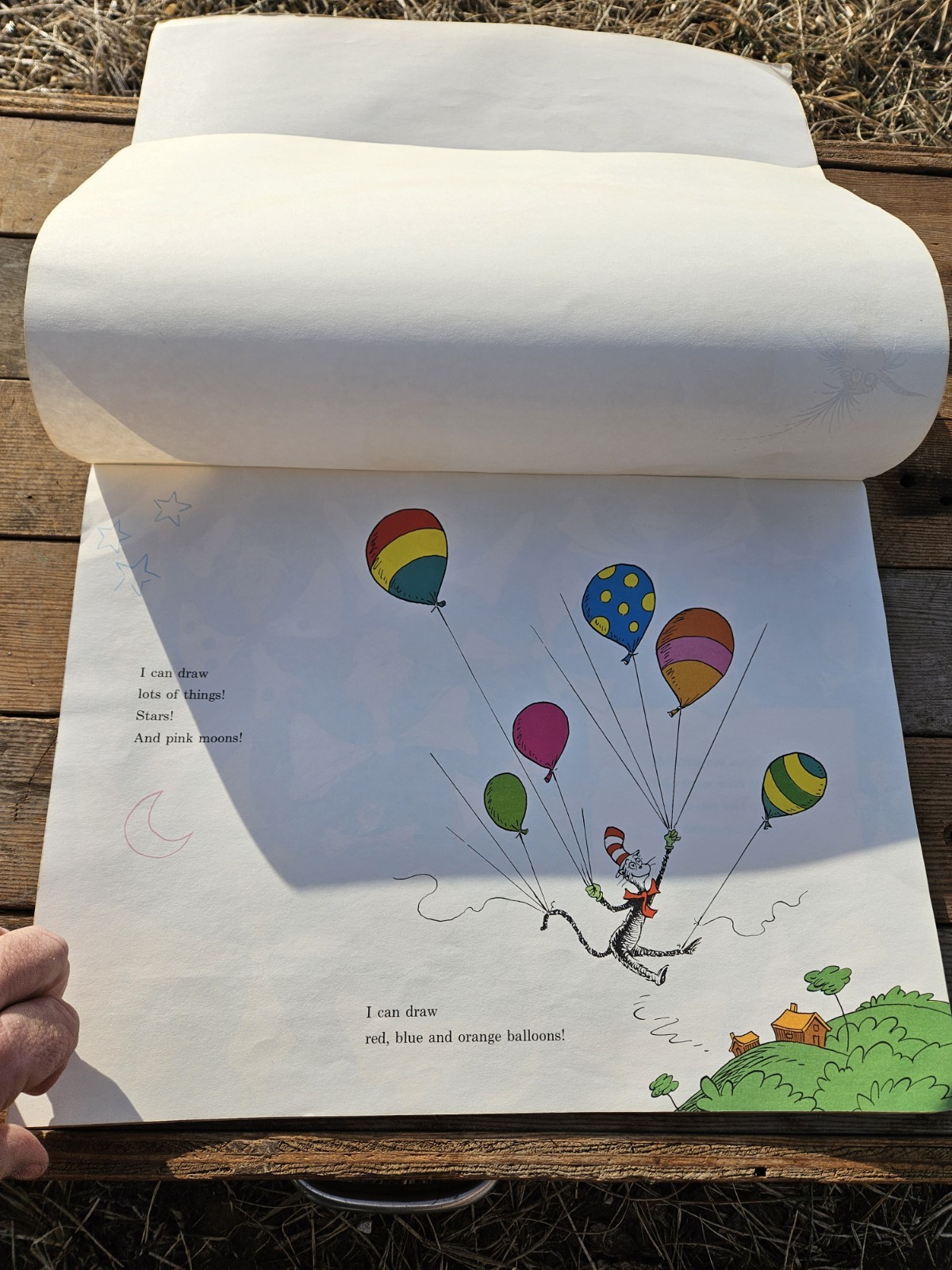 1970 Dr. Seuss — I Can Draw It Myself Book — 16 x 12″- All Pages Are Clean But 1