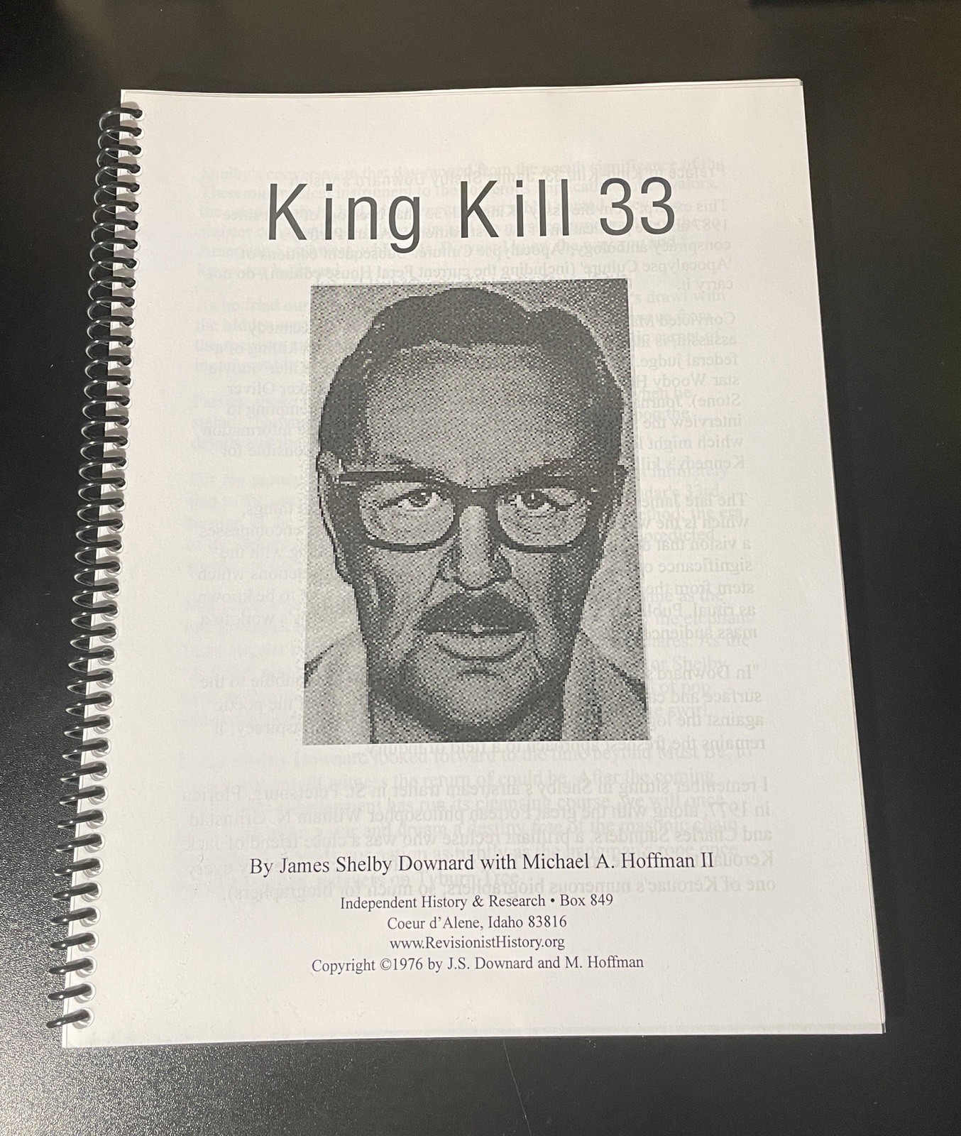 King Kill 33 Rare Editions,James Shelby Downard,Michael A.Hoffman,Complete