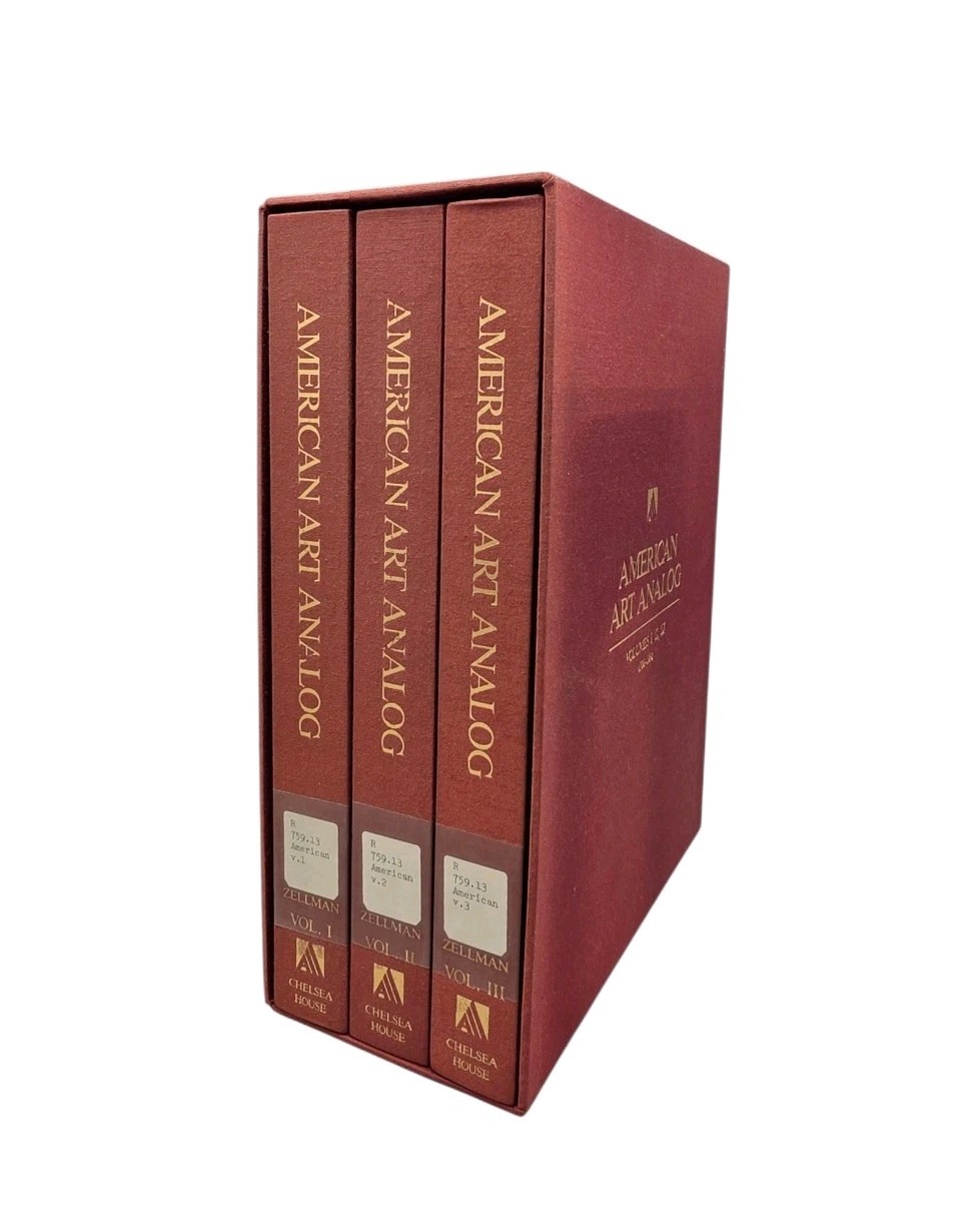 American Art Analog Volumes I, II, III 1700-1930 Hardcovers in Slipcase ExLib