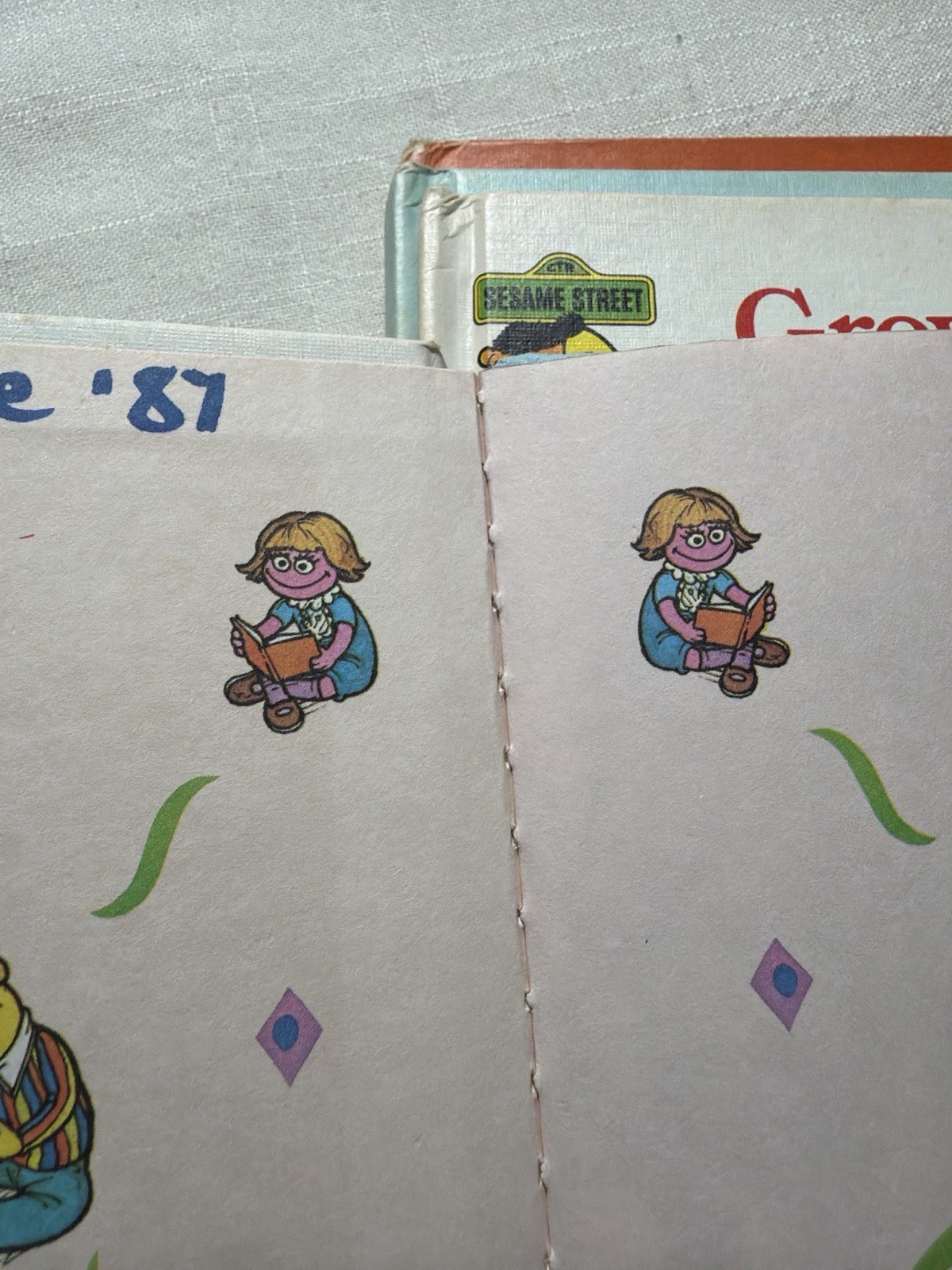 Lot 18 Vintage Sesame Street Book Club Books 1980s Kids Grover Big Bird Ernie