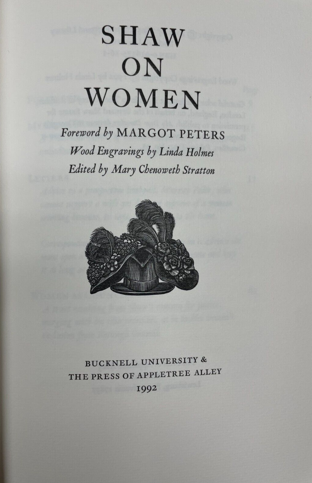 Shaw On Women (Limited Edition-1992) by Bernard Shaw