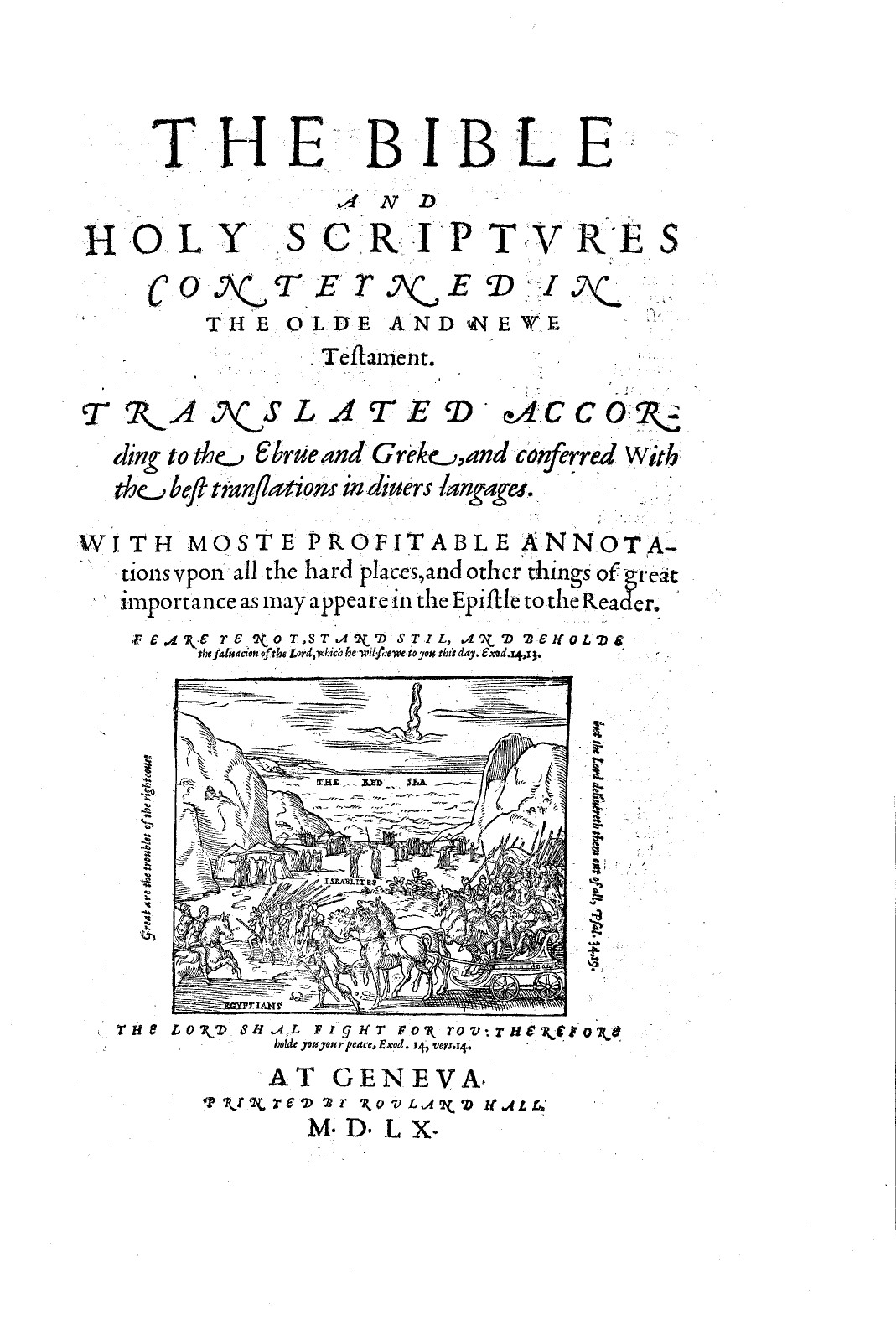 1560 &1599 Geneva Bible-Reformation Scripture CommentaryJohn Calvin & Beza-on CD