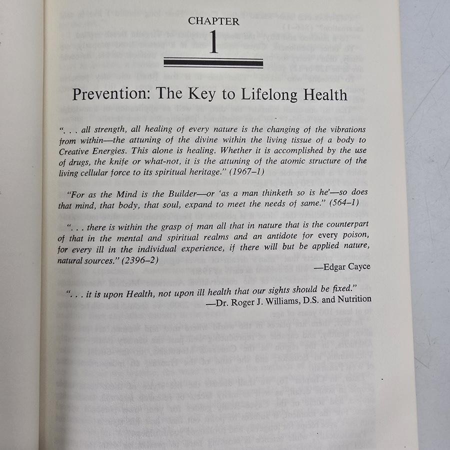 Edgar Cayce Handbook For Health Drugless Therapy Reilly Brod Black HC 1975 Vtg