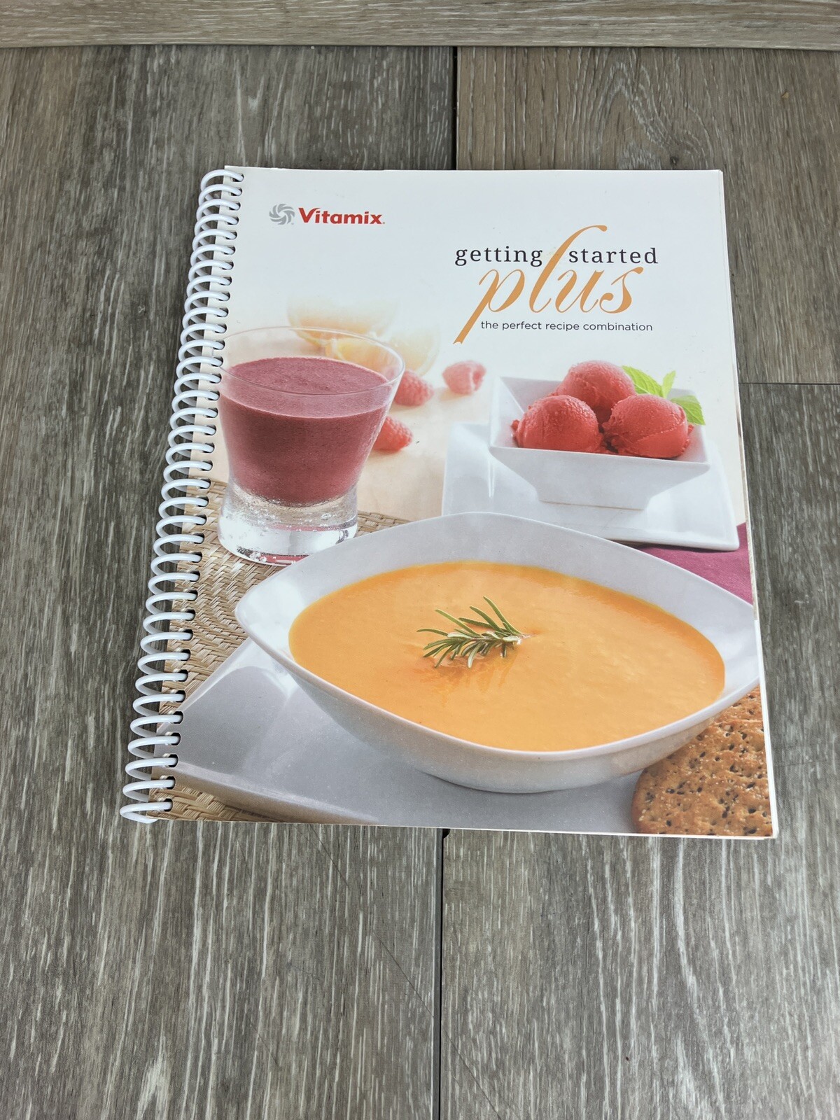 VITAMIX Getting Started Plus Blender Recipes & Manual Spiral Cookbook