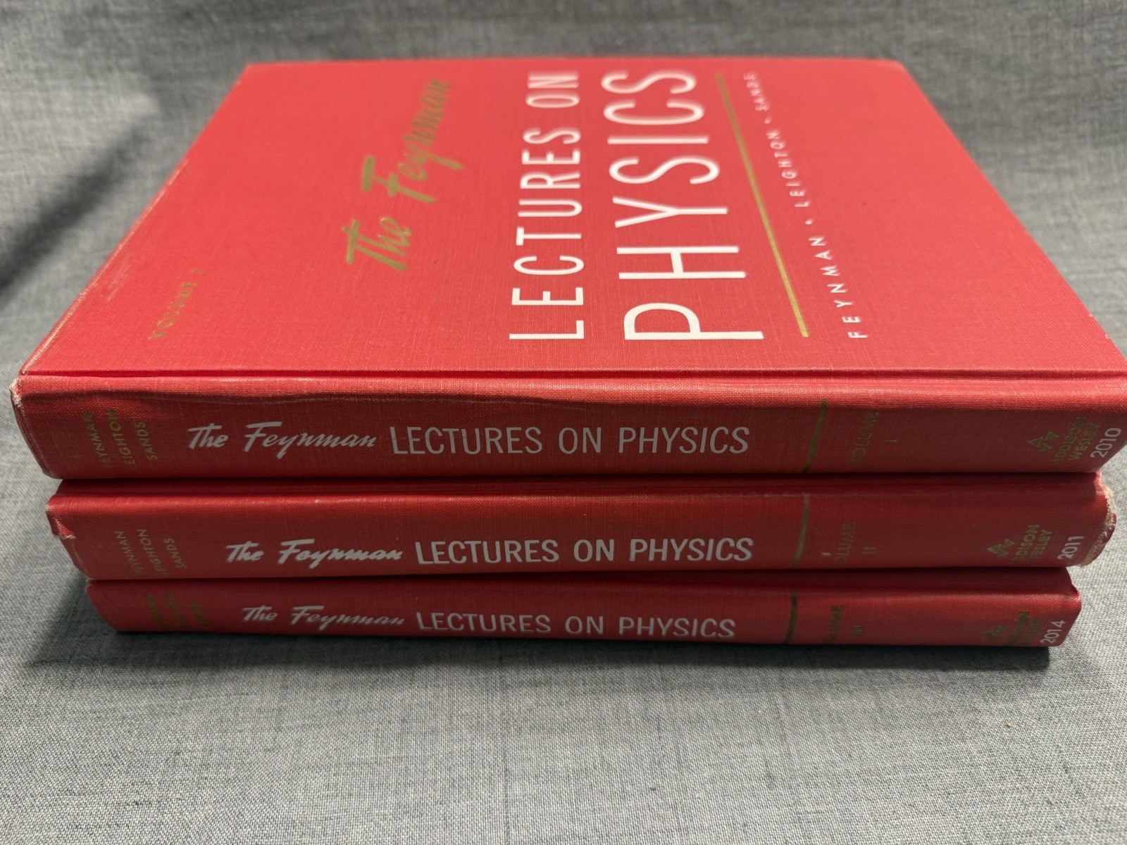 Feynman Lectures On Physics 3 Vol Set Feynman Aldine Red HC 1966 USA VGC