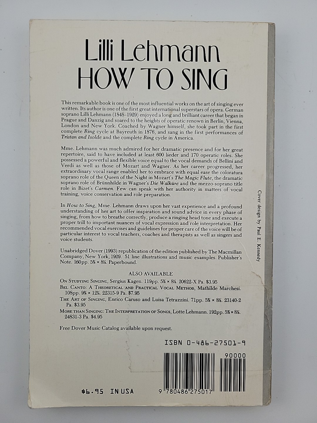 How to Sing With 51 Diagrams, Music Examples & Other Illustrations Lilli Lehmann