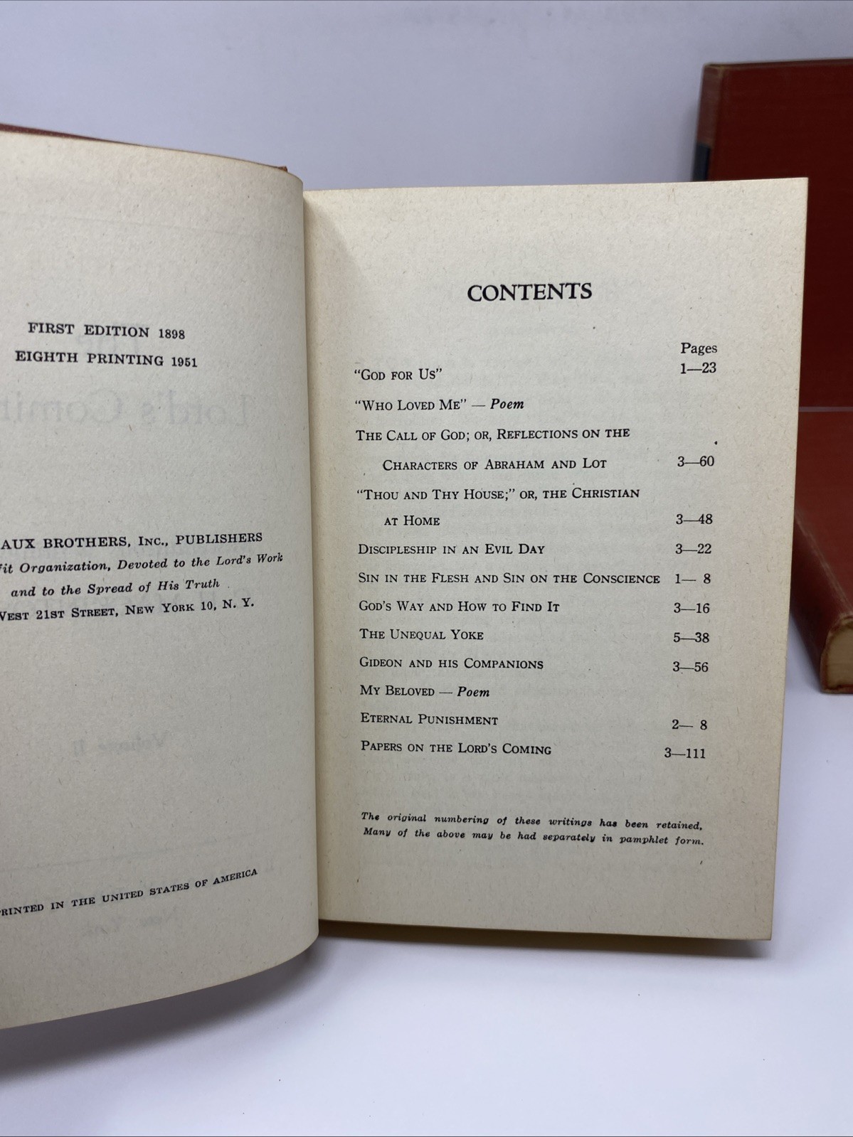 Miscellaneous Writings C. H. Mackintosh Vol 1–6 Loizeaux Bros. HC 1951 8th Print