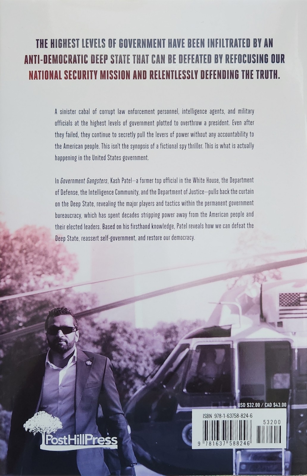 Government Gangsters Kash Pramod Patel Post Hill Press 2023 Hardcover