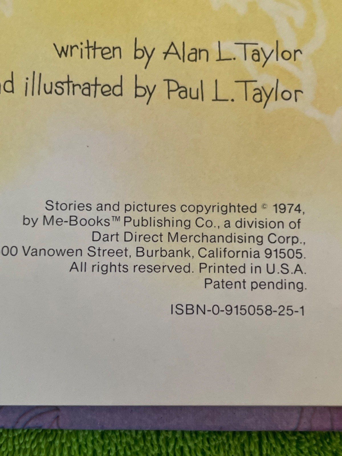 BOOK Read about Me My Adventure in Mother Goose Land ALAN L TAYLOR hardcover ’74