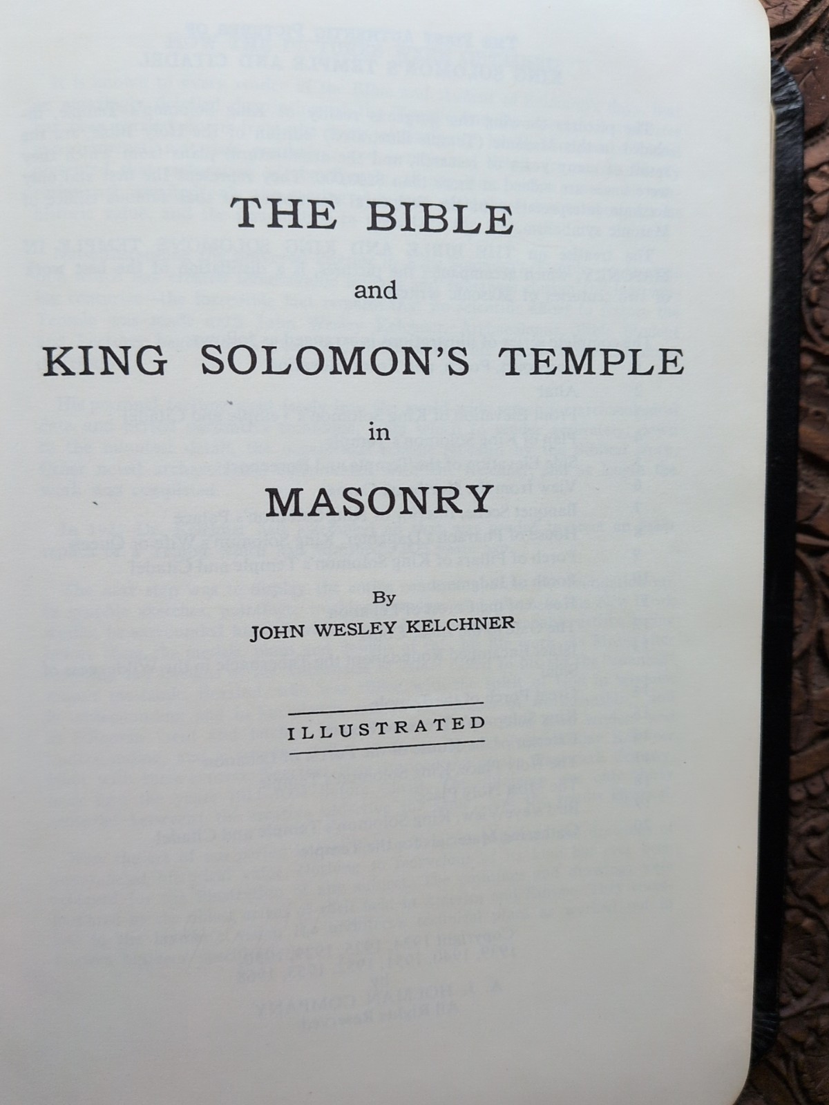 Holy Bible Temple Illustrated Edition King Solomon’s Temple Masonry Holman