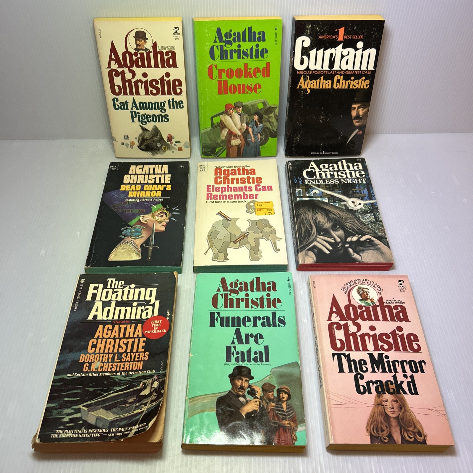 Vintage Agatha Christie Mystery Paperback Lot Of 48 (1960s-1980s) Pocket, Dell