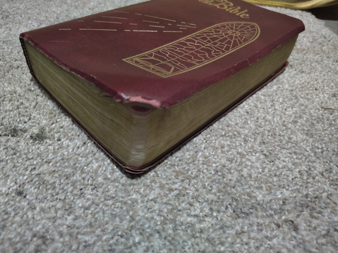 King James Version Giant Print Imitation Leather Burgundy