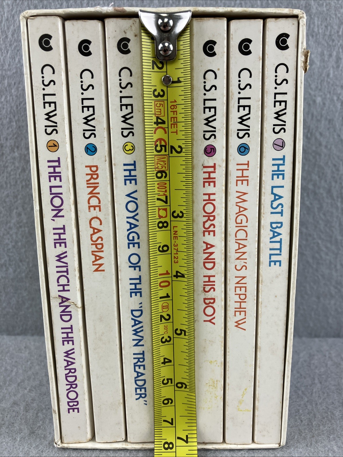 Chronicles of Narnia 1970 First Collier Edition Box Set Books Vintage Collection