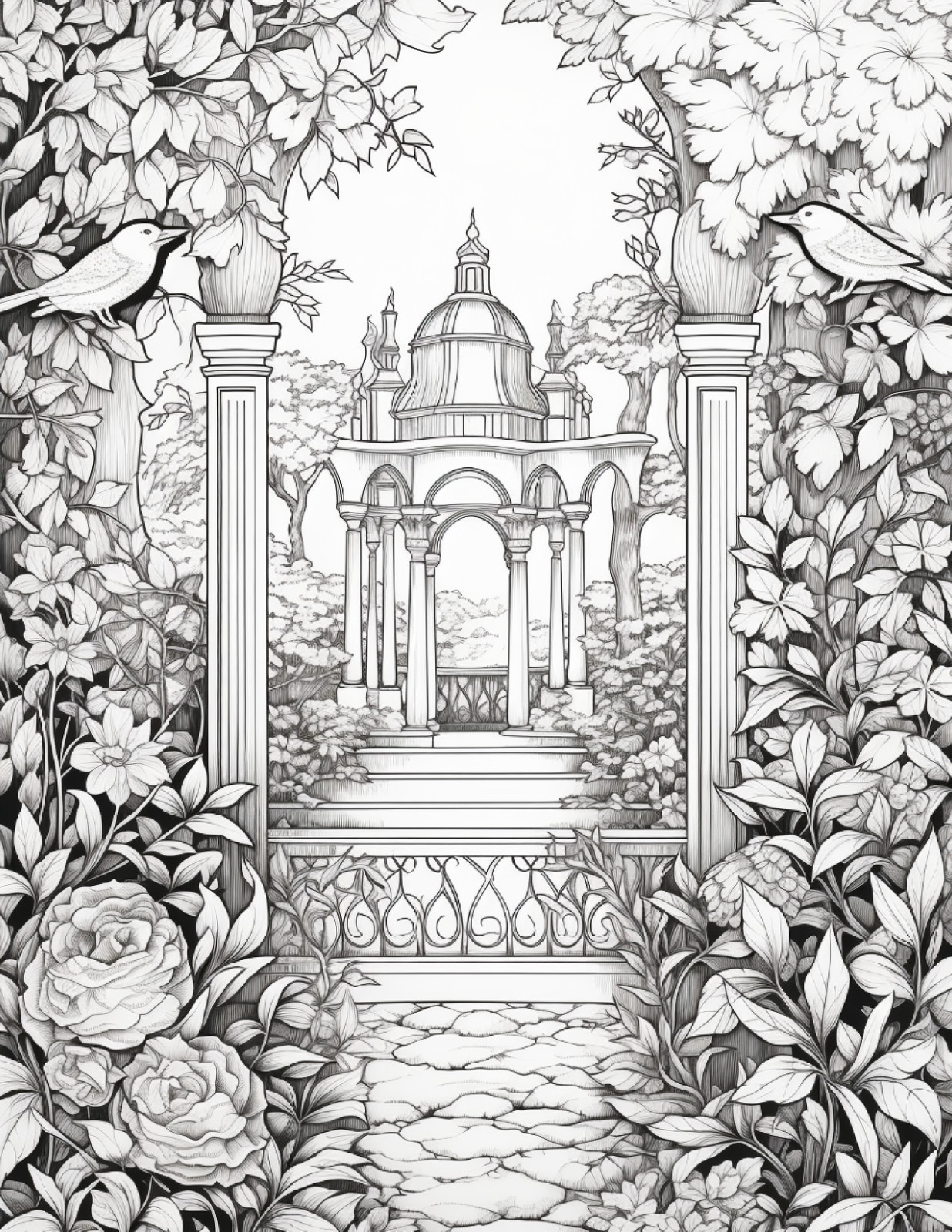 Secret Garden Coloring Book for Adults & Kids ,