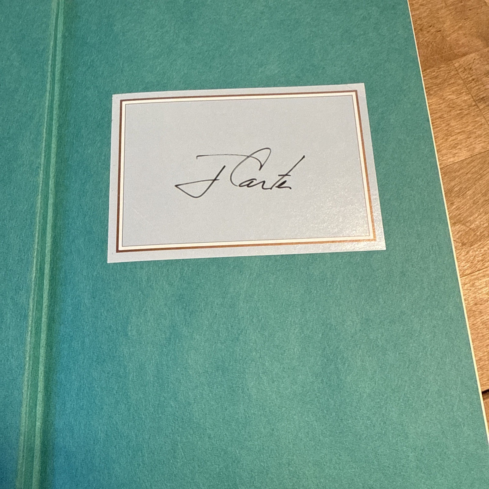 President Jimmy Carter – SIGNED / An Outdoor Journal / 1988 1ST HBDJ