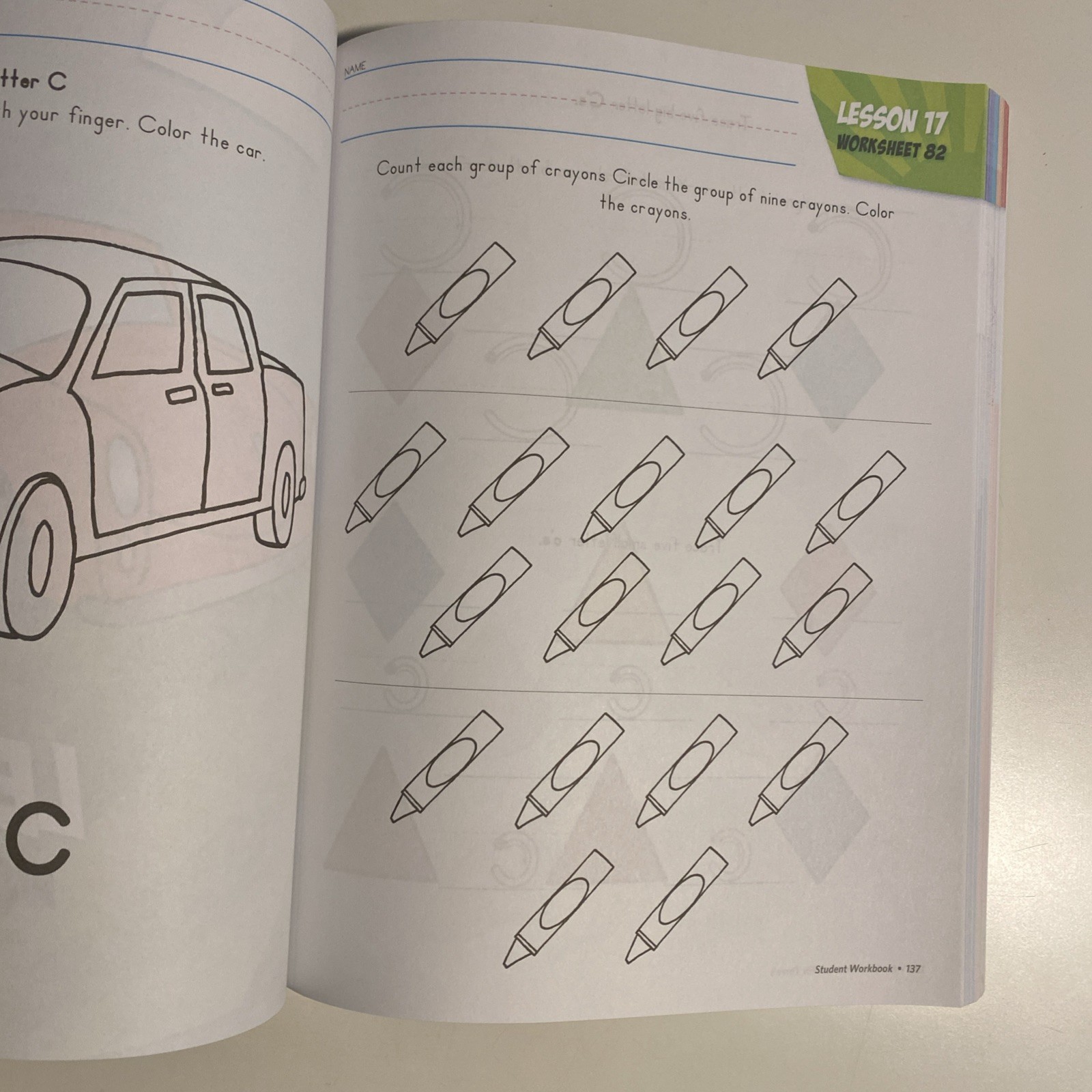 Horizons-Preschool For Threes Student Workbook, Clean Pages