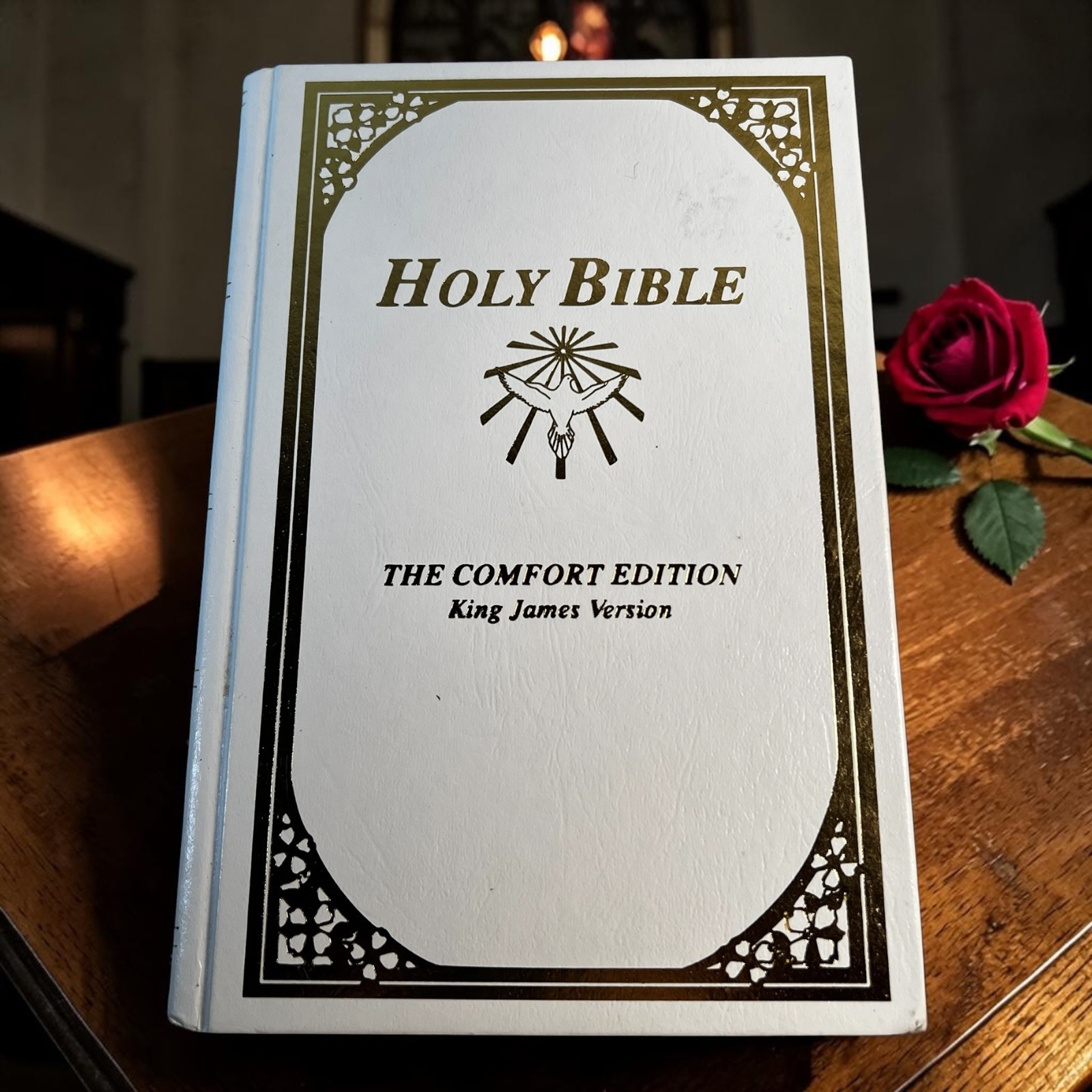 Holy Bible Comfort Edition King James Version White Hardcover KJV