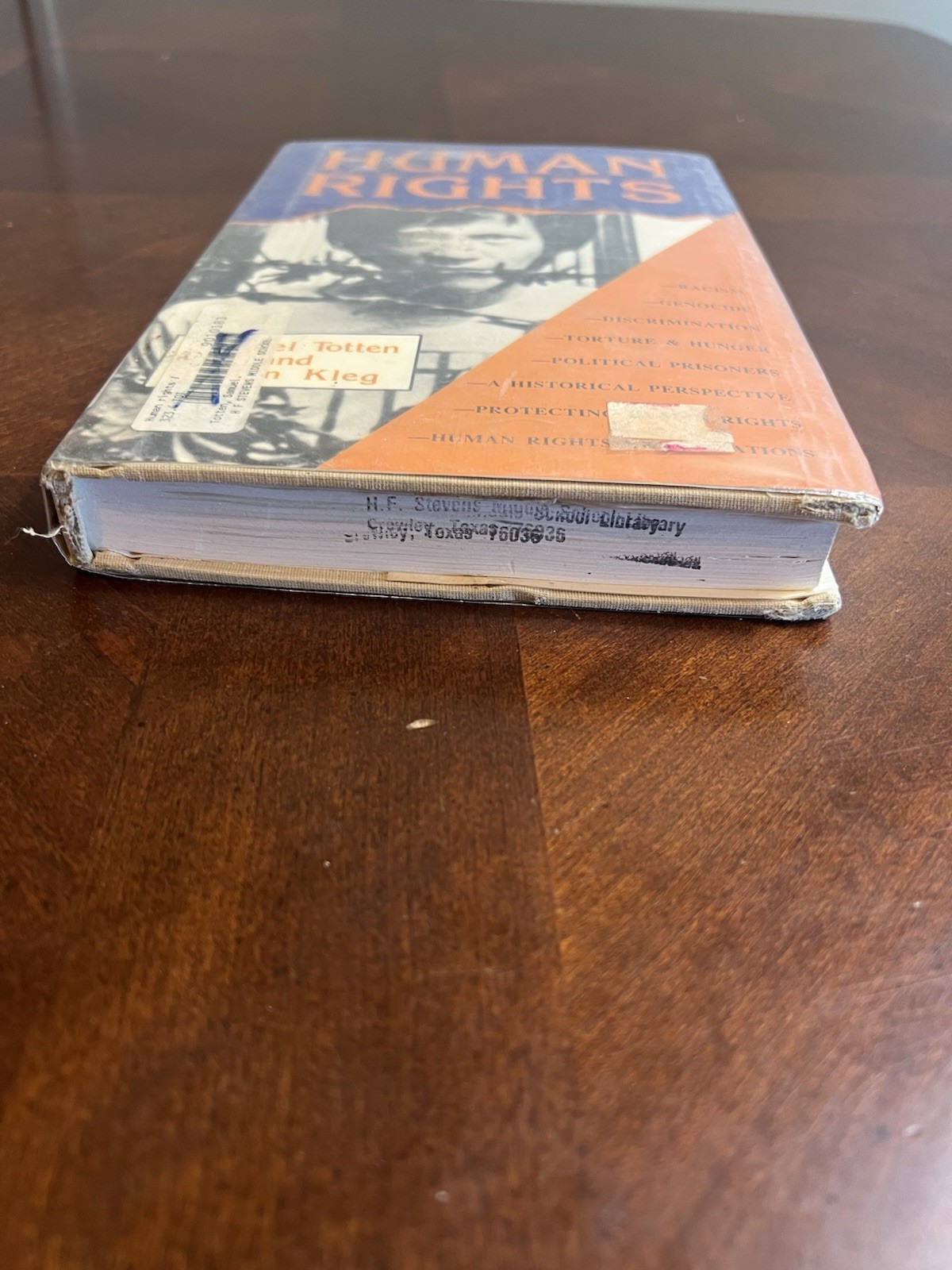 Human Rights Hardcover Book 1989 Samuel Totten & Milton Kleg Enslow Publishers