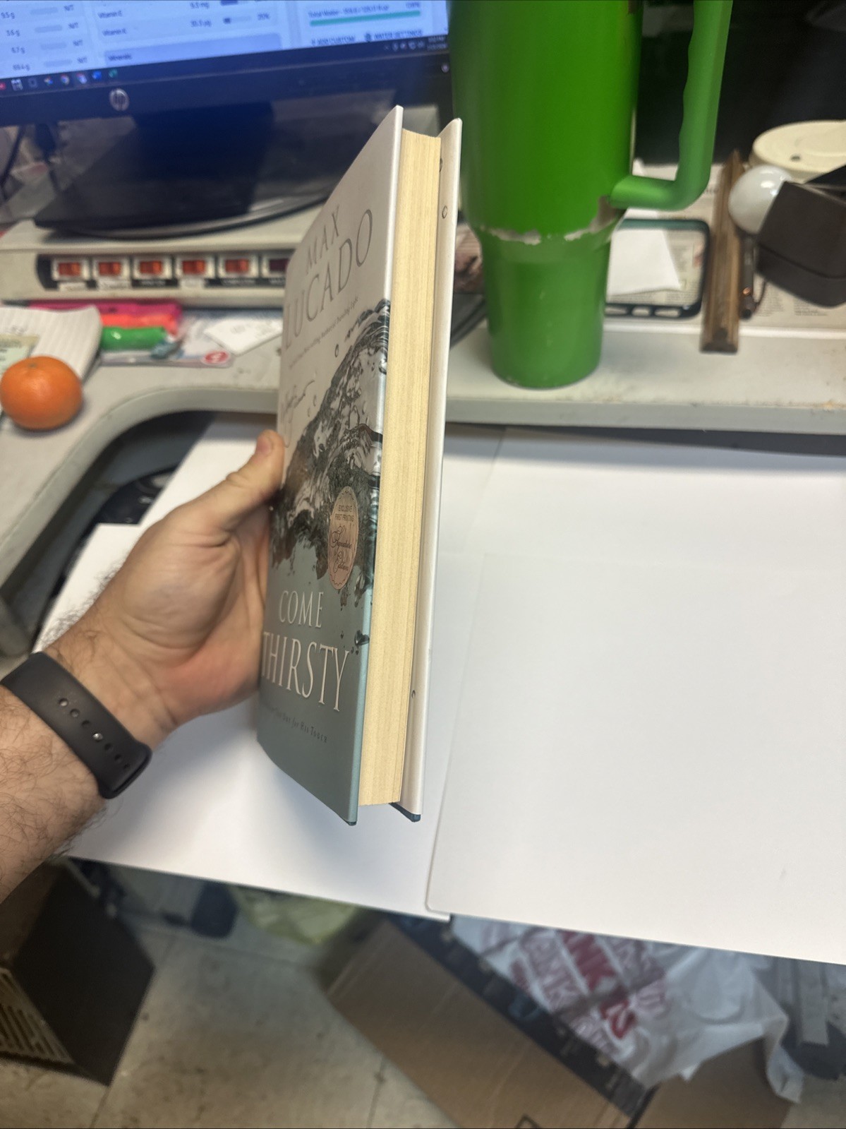 Come Thirsty -Max Lucado (2004 Hardcover Dust Jacket Signed Copy) FIRST PRINTING