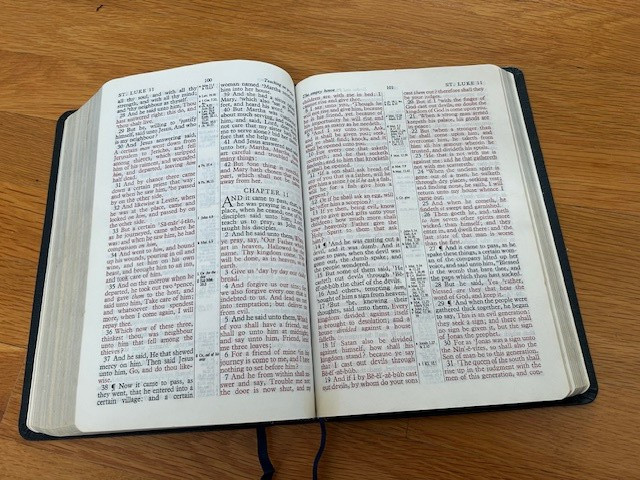 Holy Bible Kenneth Copeland Reference Ed KJV Red Letter GENUINE Leather 1991 VG
