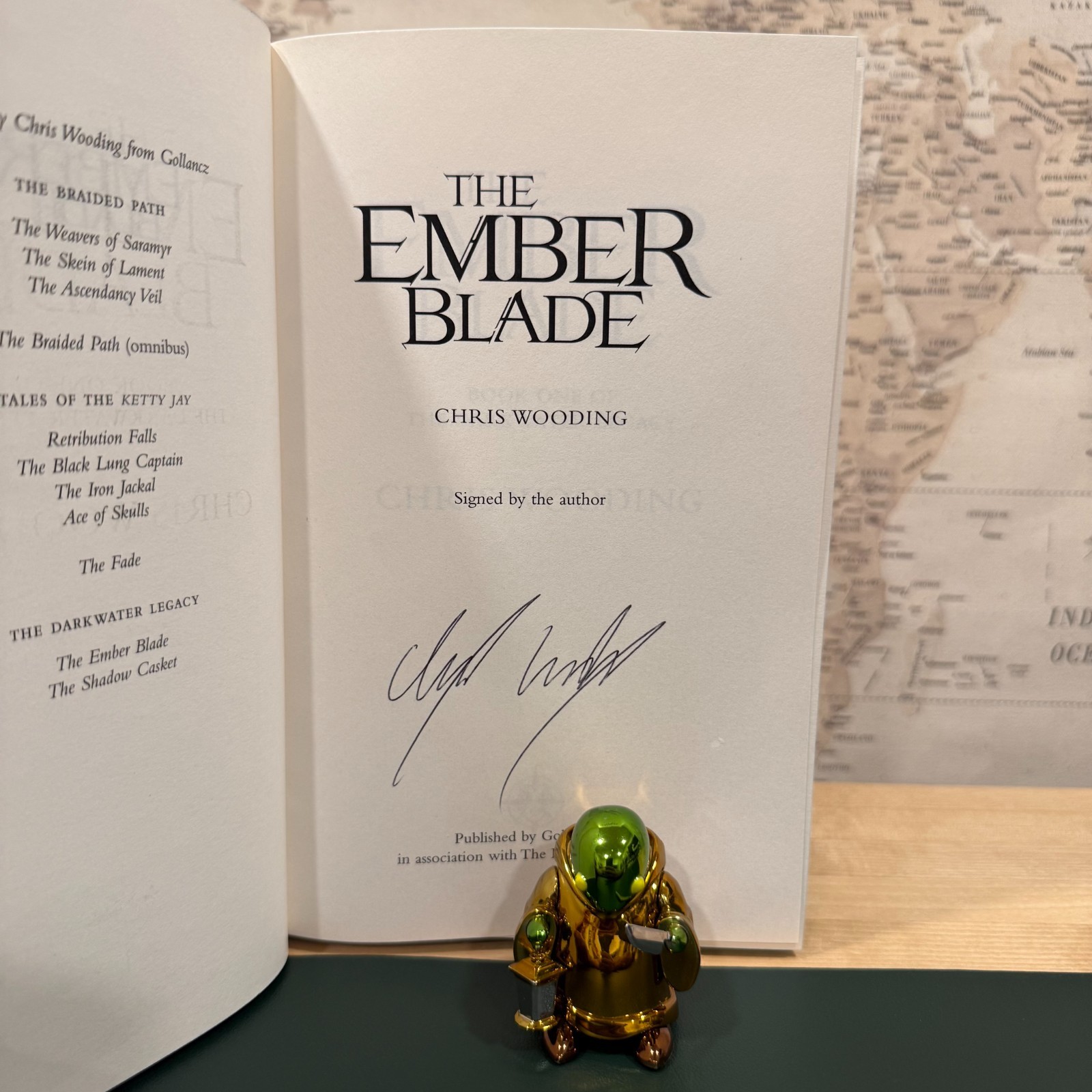 The Ember Blade + The Shadow Casket by Chris Wooding (The Broken Binding SIGNED)