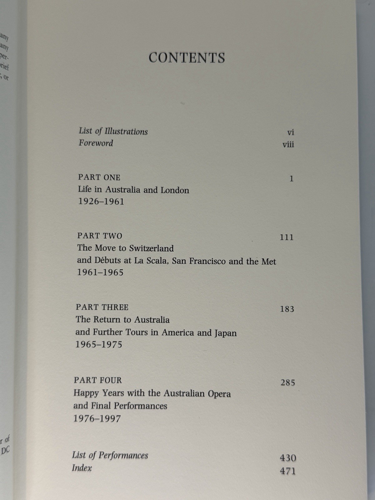 Signed & Numbered Joan Sutherland Autobiography 🎤 Like New 2nd Printing 1997
