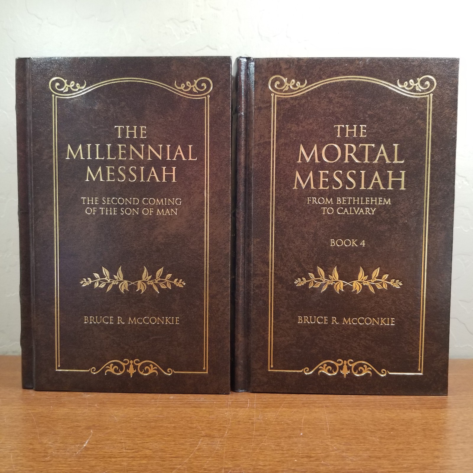 Complete Leather Set 6 Messiah Hardcover McConkie LDS Mortal Promised Millennial